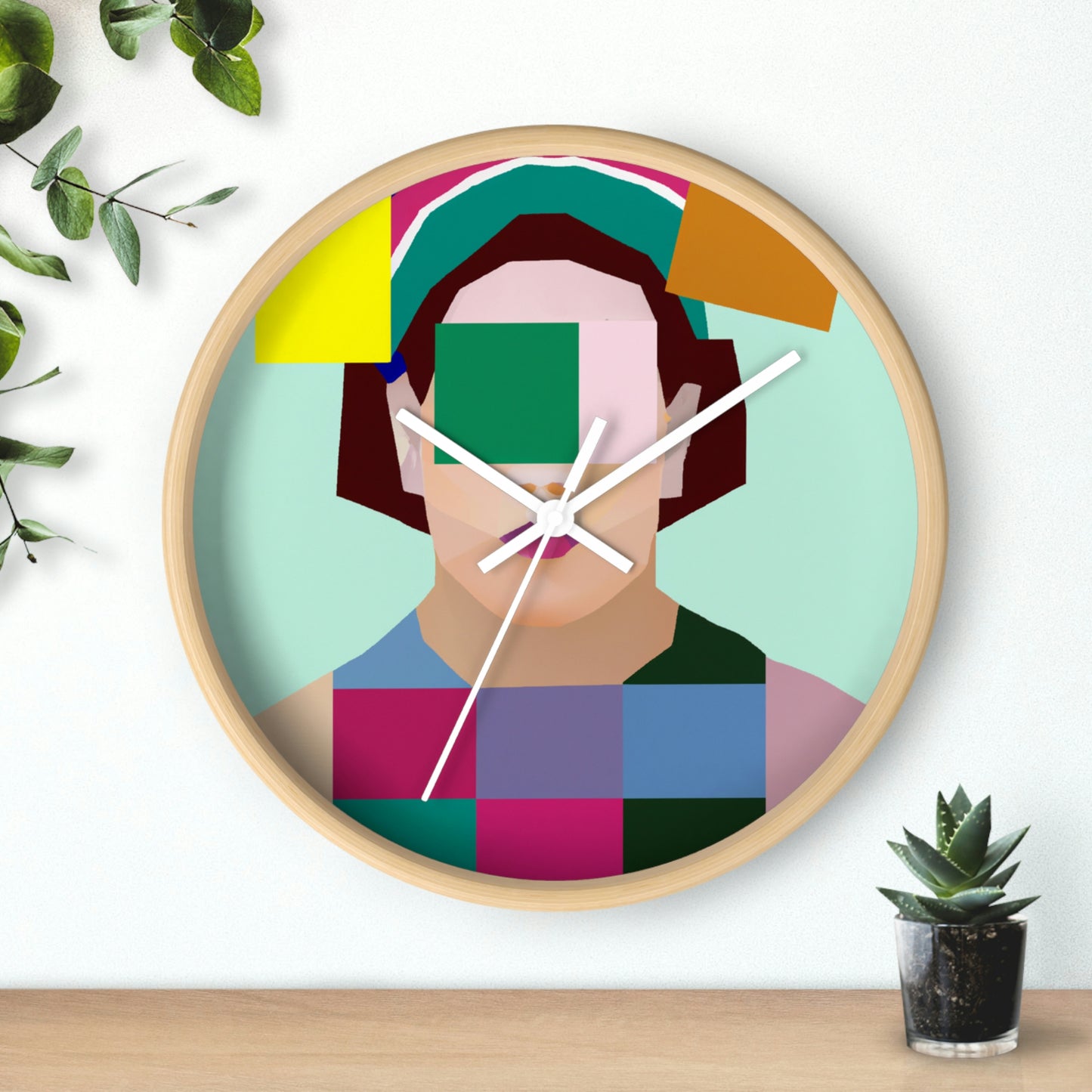 "Geometric Harmony" - The Alien Wall Clock