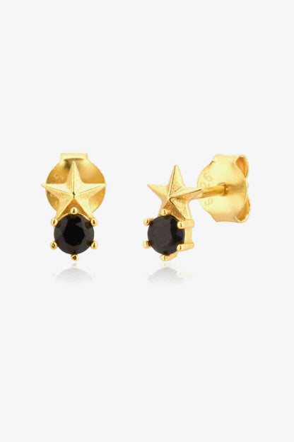 Pendientes Stud Estrella Circonitas