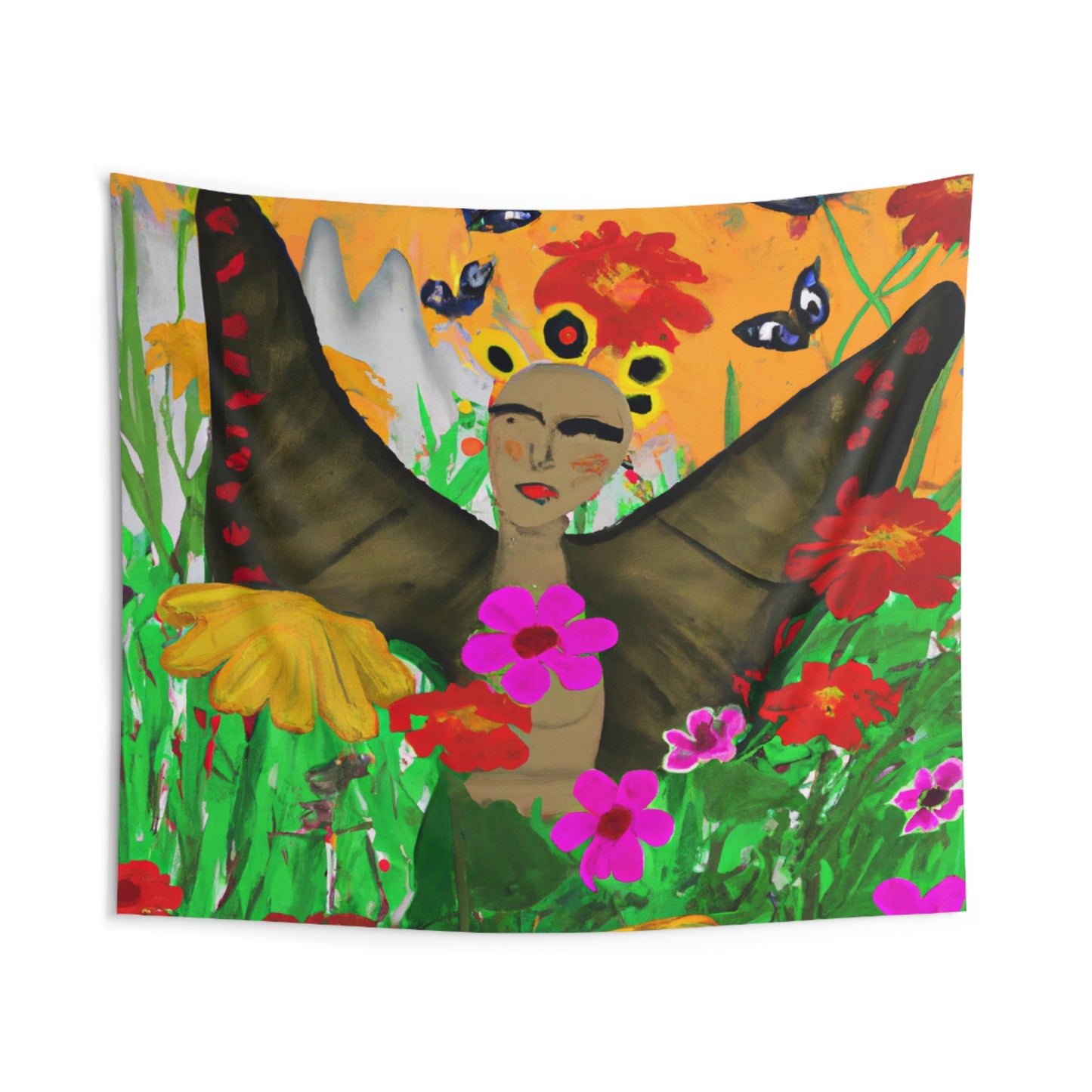 "Butterfly Ballet in the Wildflower Meadow" - The Alien Wall Tapestries