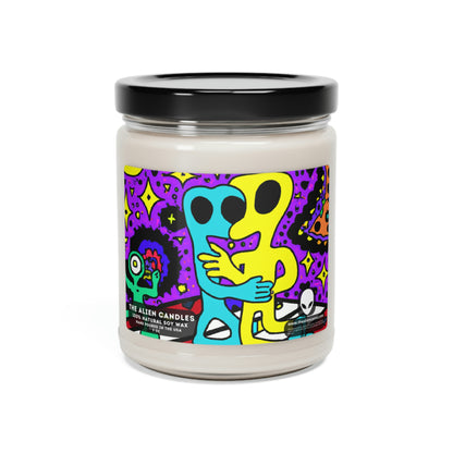 The Stars Reunited: A Cosmic Carnival Love Story - Scented Soy Candle, 9oz - The Alien Candles