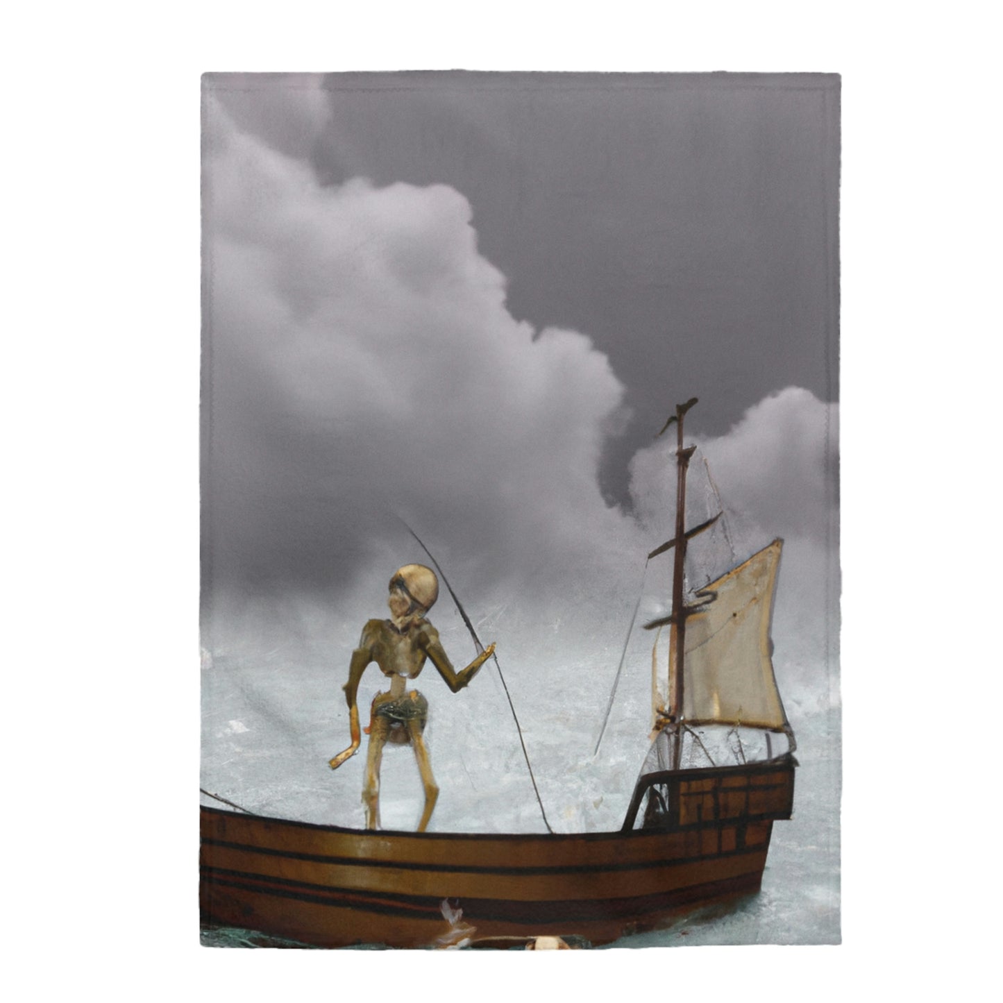 "The Phantom Captain of the Tempest Seas" - The Alien Velveteen Plush Blanket