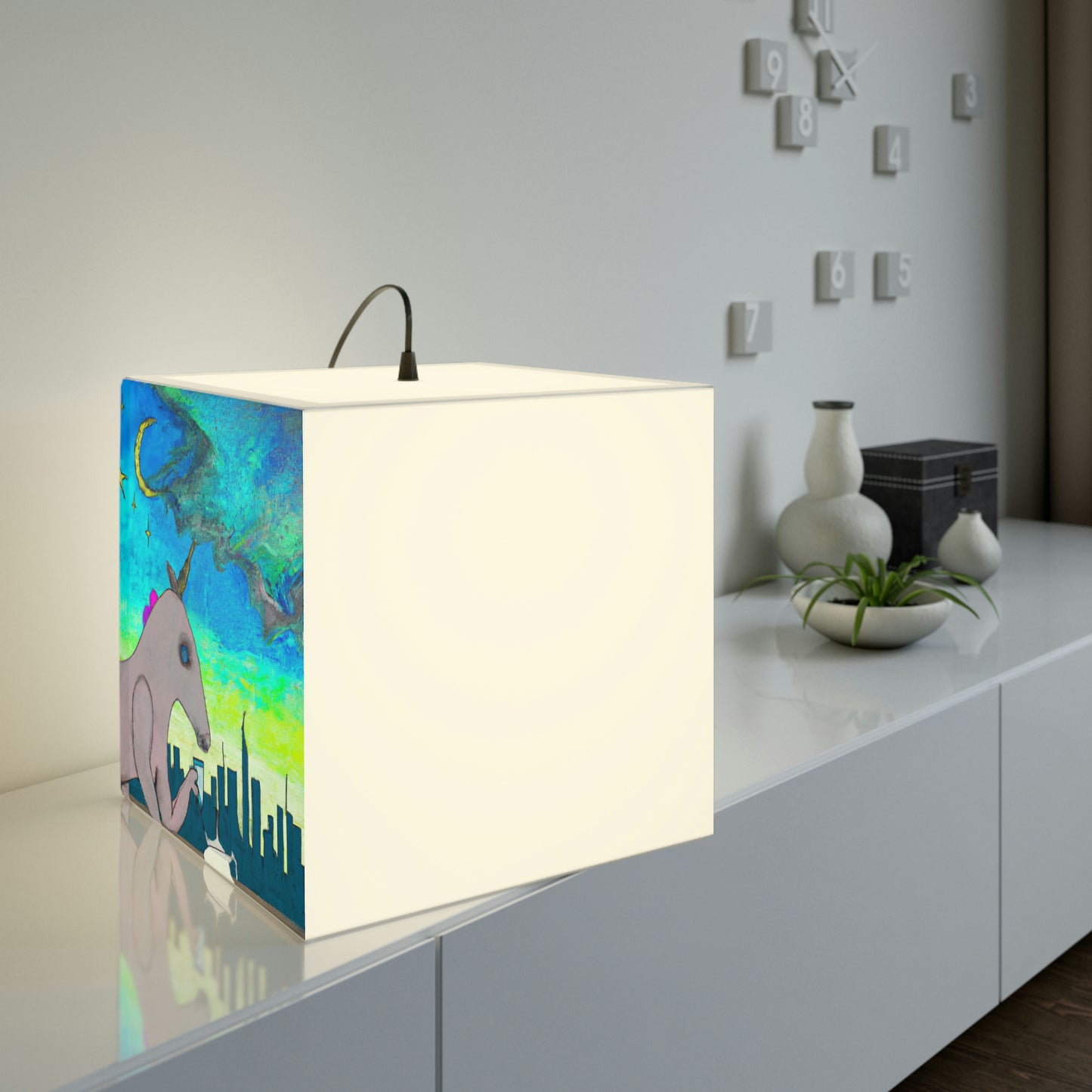 "Majestic Morning Reflections" - The Alien Light Cube Lamp