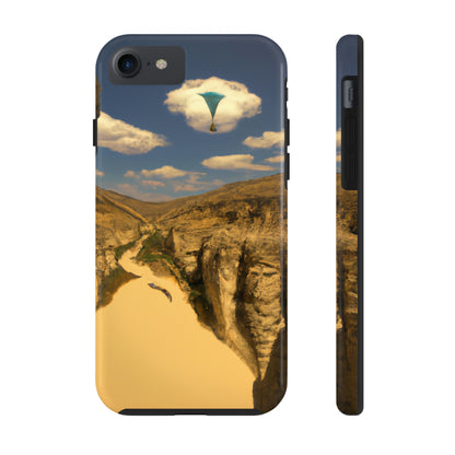 "Feline Flight Over the Grand Gulch" - Die Alien Tough Phone Cases