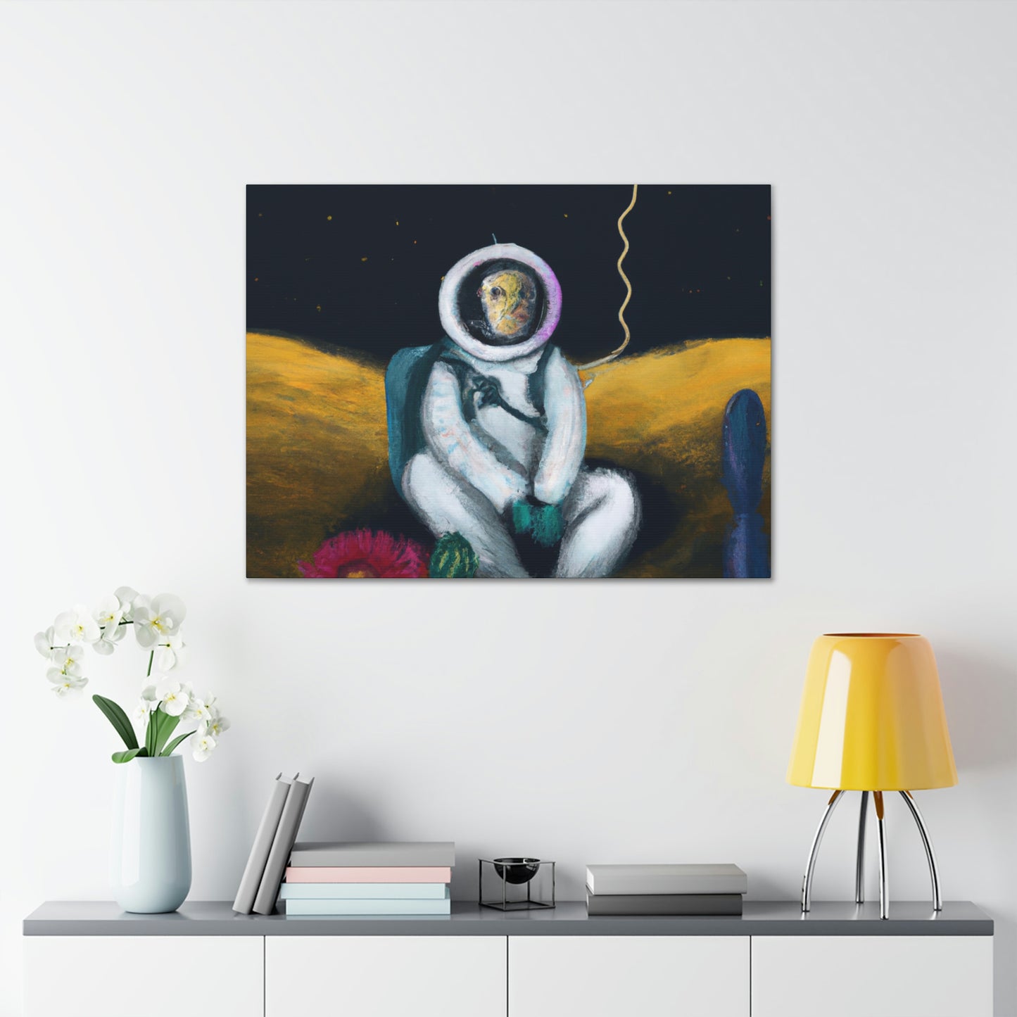 "Solo en la oscuridad: la supervivencia de un astronauta solitario" - The Alien Canva