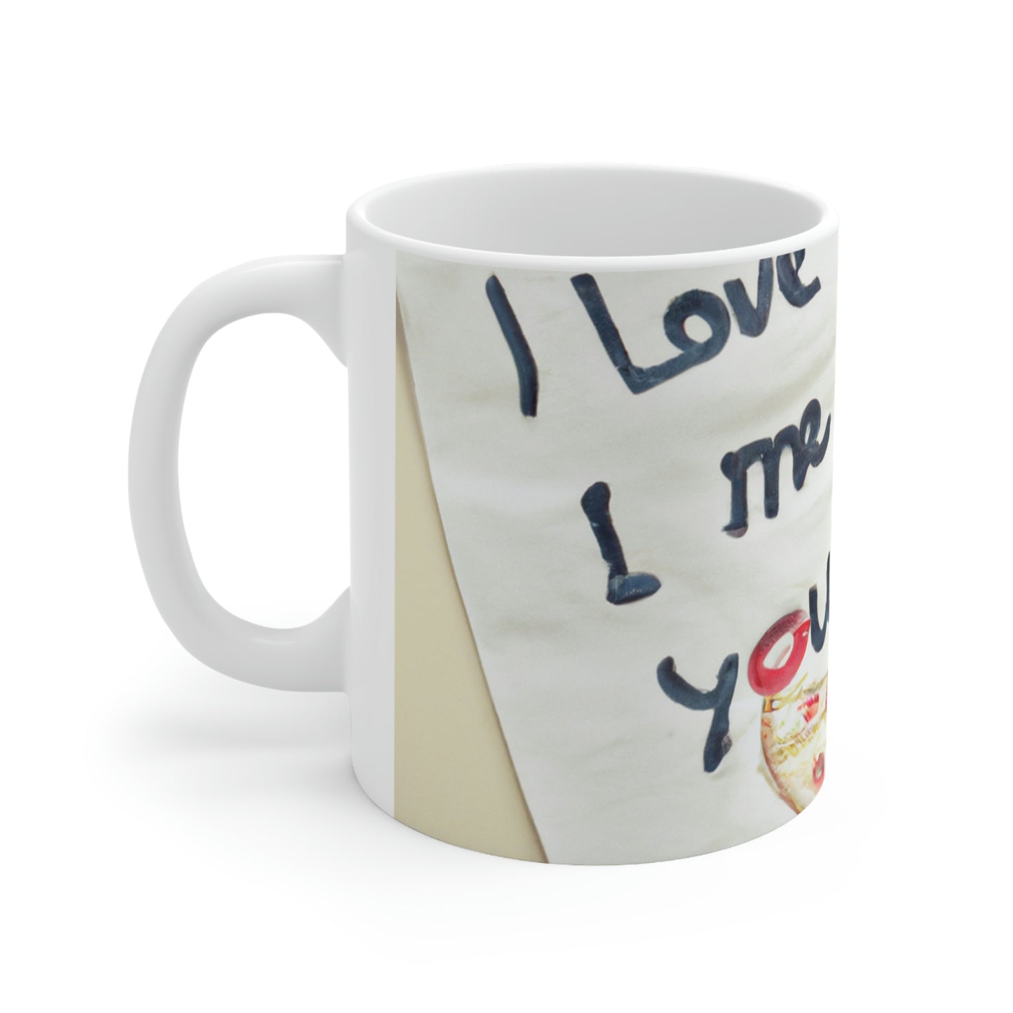 "A Pizza-Loving Love Letter" - Taza de cerámica The Alien 11 oz