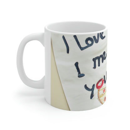 "A Pizza-Loving Love Letter" - The Alien Ceramic Mug 11 oz