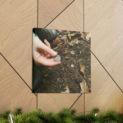 "Coin Questing in the Woods" - The Alien Canva