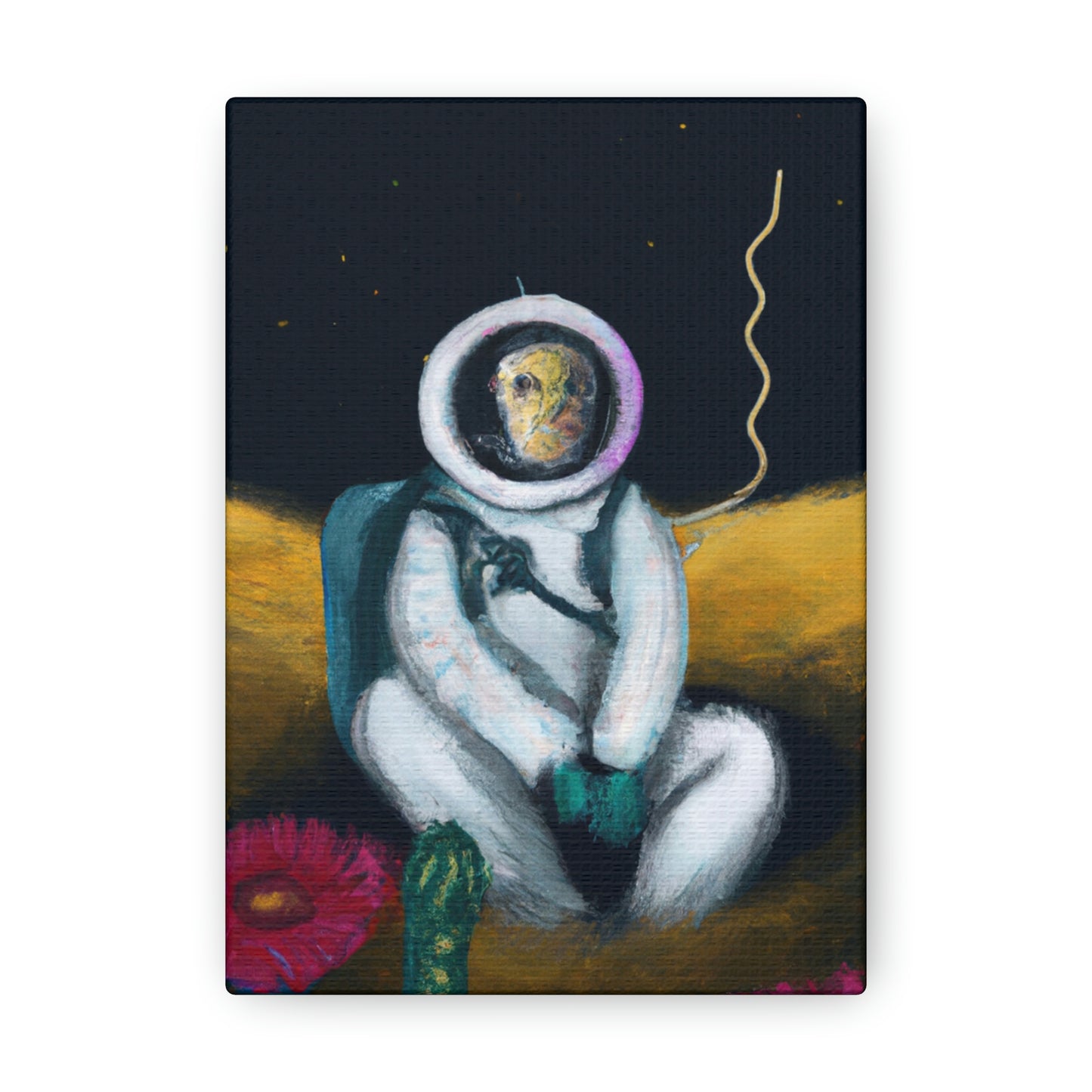 "Solo en la oscuridad: la supervivencia de un astronauta solitario" - The Alien Canva