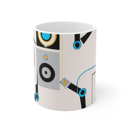 Robo-Kicker: The Autonomous Football AI. - The Alien Ceramic Mug 11 oz