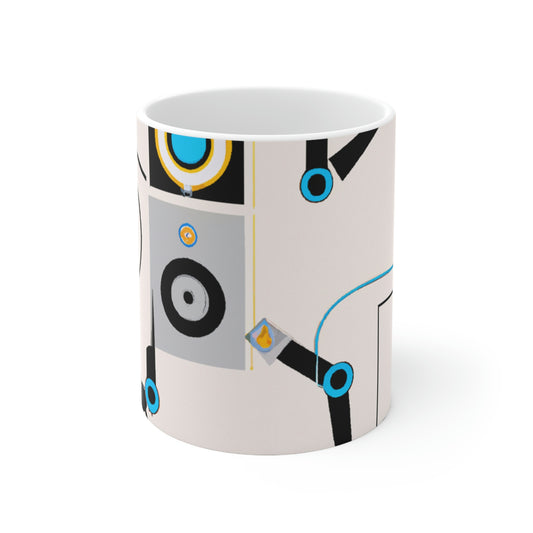 Robo-Kicker: The Autonomous Football AI. - The Alien Ceramic Mug 11 oz