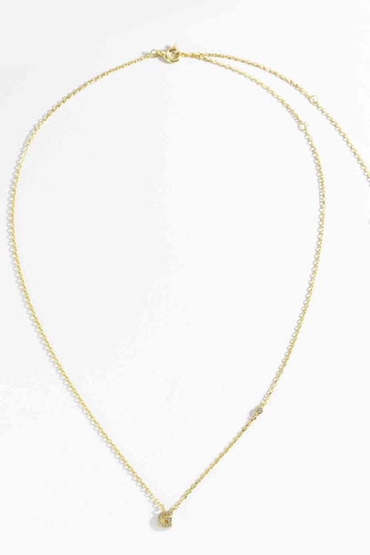 G To K Zircon 925 Sterling Silver Necklace