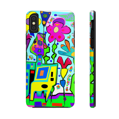 "A Mystical Garden of Rainbow Petals" - The Alien Tough Phone Cases