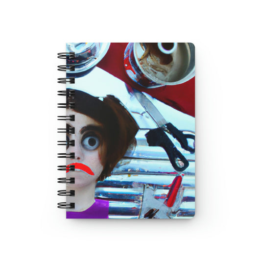 "Found Objects Self-Portrait" - The Alien Spiral Bound Journal