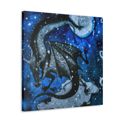 "Frosted Moonlight Dragon" - The Alien Canva