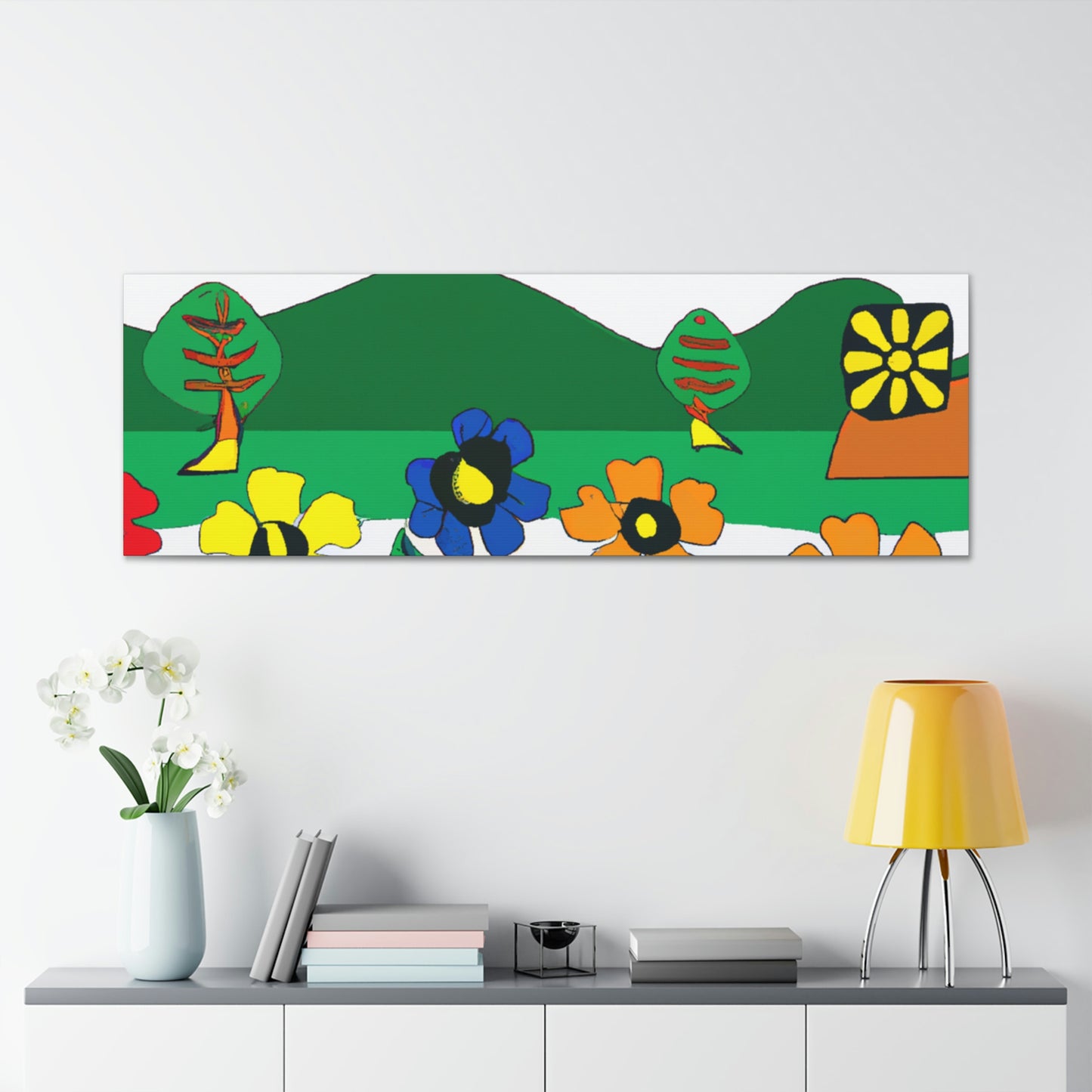 "Blooming Landscape: A Local Mural of Art and Nature" - Canvas