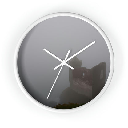 "The Forgotten Castle in the Eerie Mist" - The Alien Wall Clock