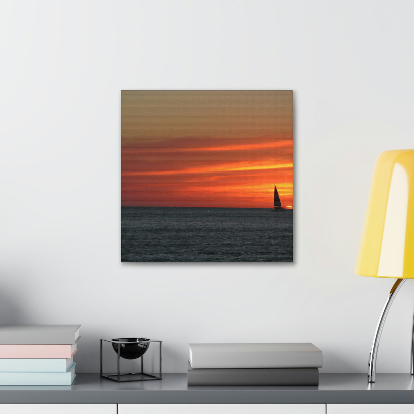 "Serene Sails: A Peaceful Sunset" - The Alien Canva