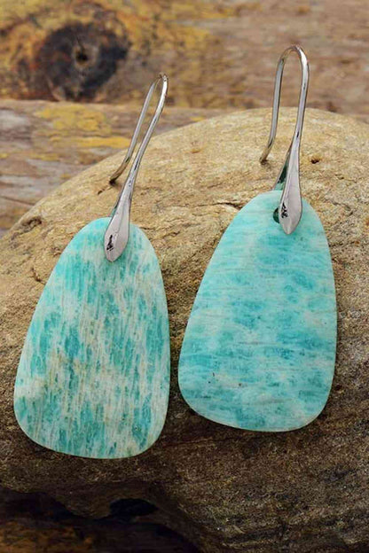 Natural Stone Dangle Earrings