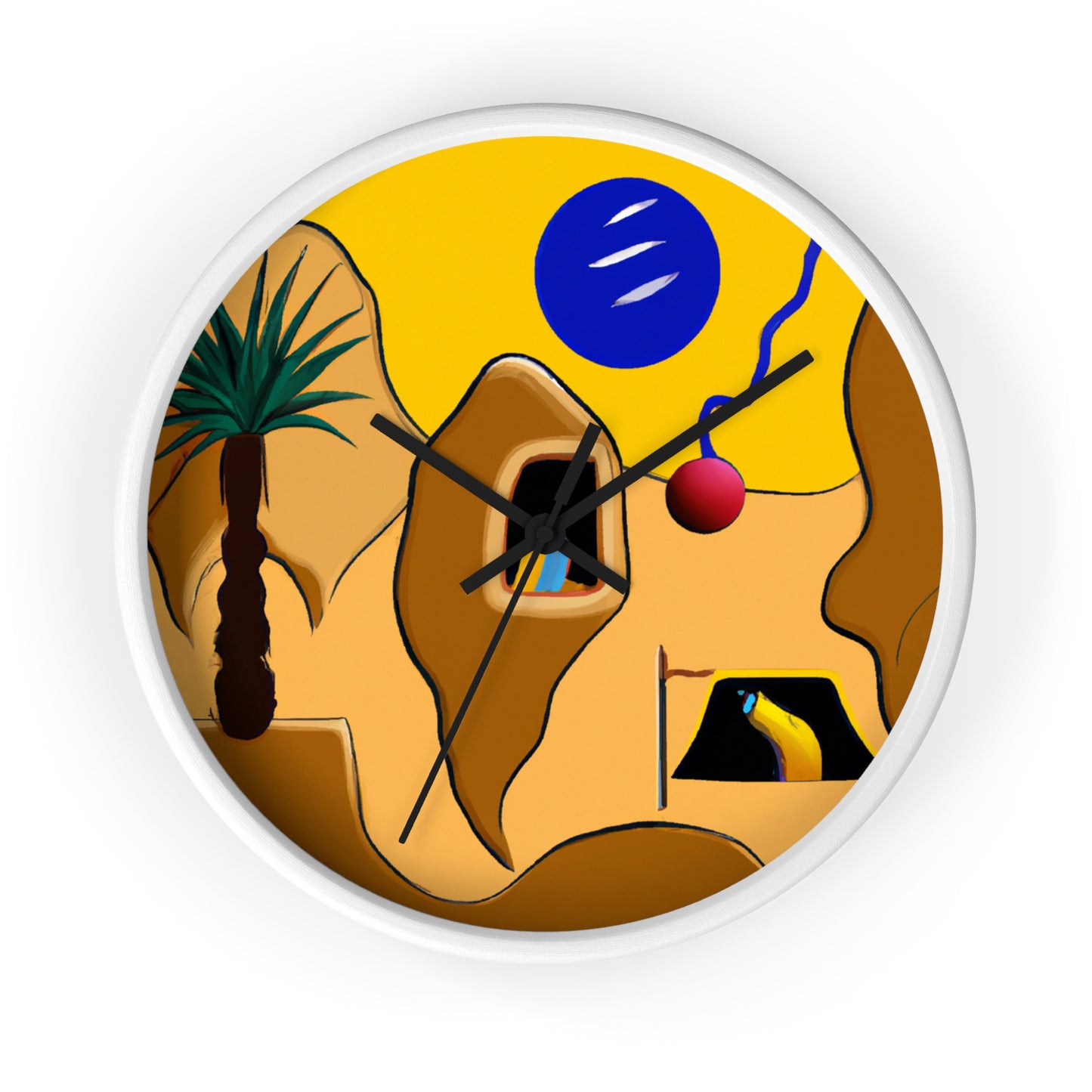 „Desert Mirage: The Forgotten Oasis“ – Die Alien-Wanduhr