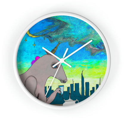 "Majestic Morning Reflections" - El reloj de pared alienígena