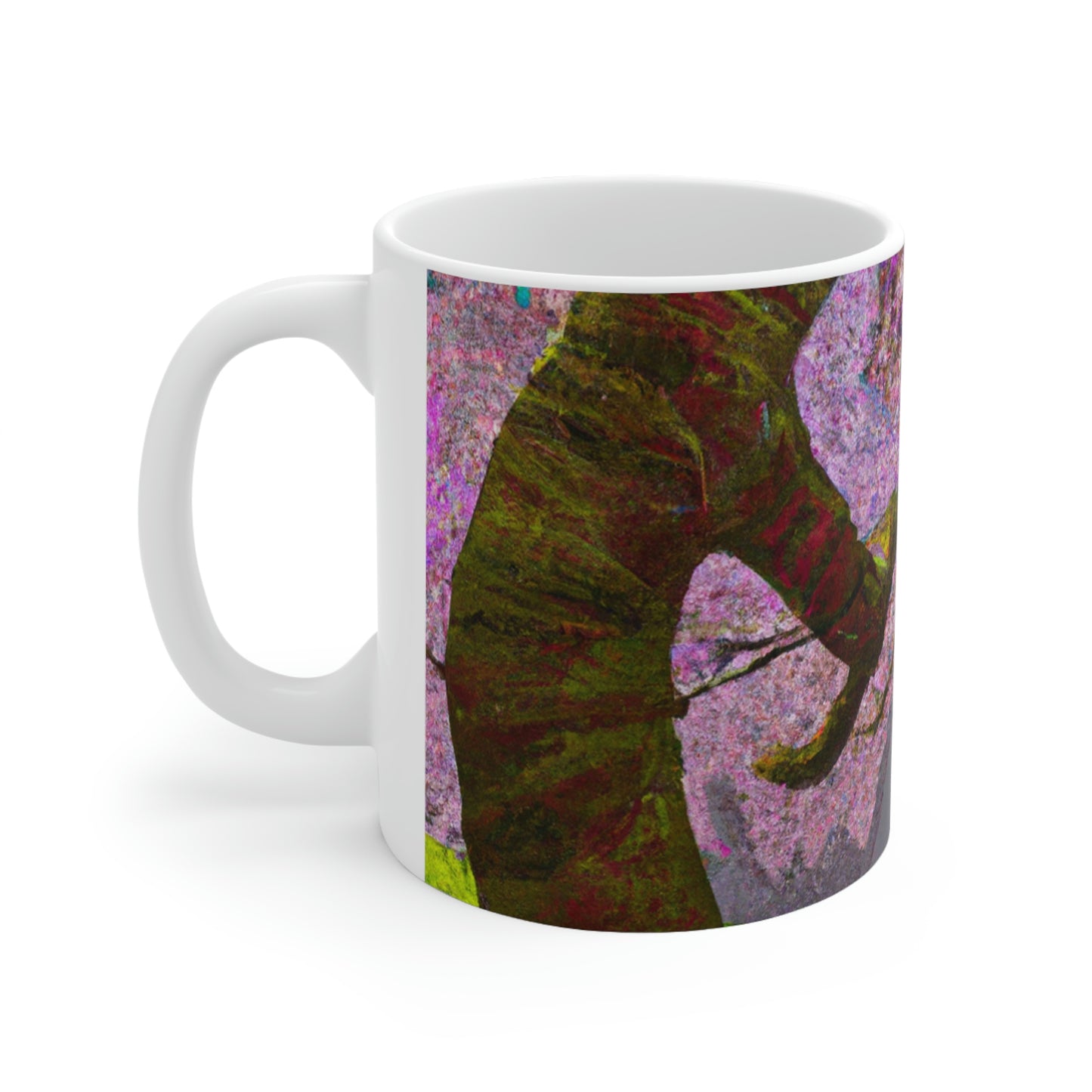 "Ein Moment der Ruhe unter den Kirschblüten" - The Alien Ceramic Mug 11 oz