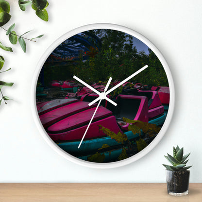 "Abandoned Thrills: Lost in a Forgotten Theme Park" - The Alien Wall Clock