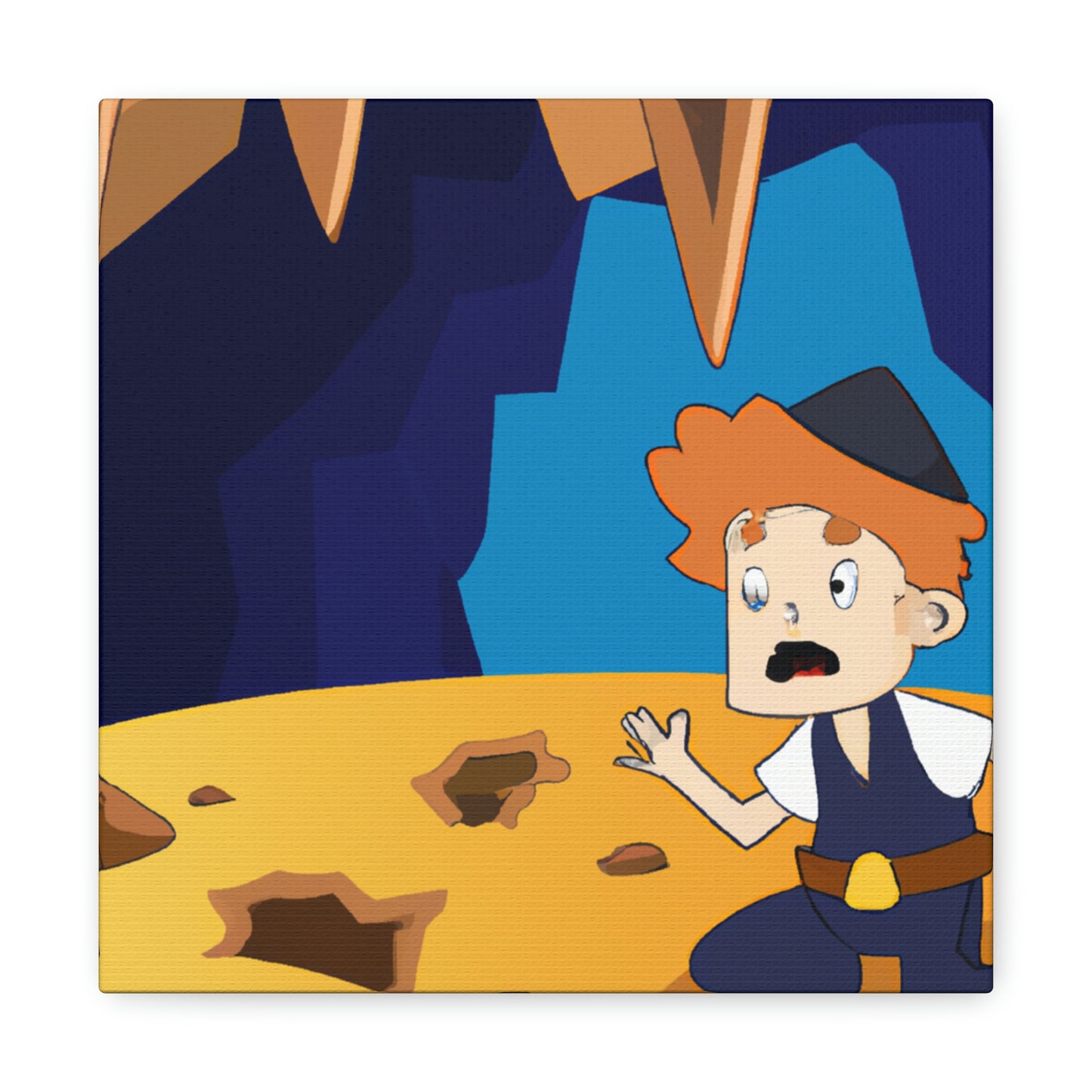 "The Mysterious Cave of the Brave Explorer" - The Alien Canva