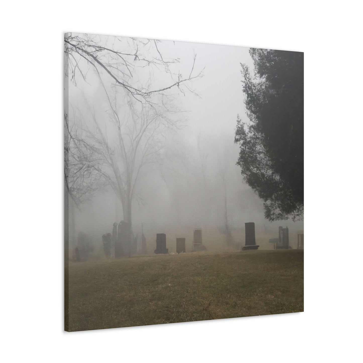 "Perdido en la niebla: un cementerio olvidado" - The Alien Canva