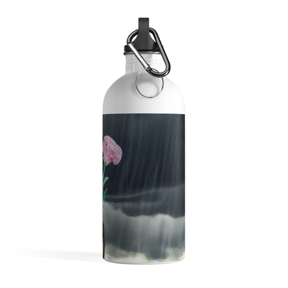 "Aight Against the Storm: The Story of a Lonely Flower" - La botella de agua de acero inoxidable Alien