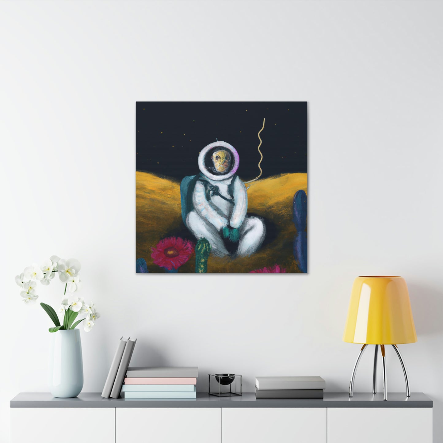 "Solo en la oscuridad: la supervivencia de un astronauta solitario" - The Alien Canva