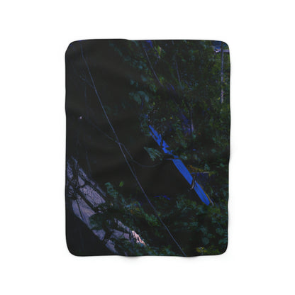 "The Abandoned Playground Faded by Nature" - The Alien Sherpa Fleece Blanket