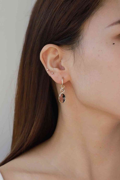 Geometric Crystal Drop Earrings