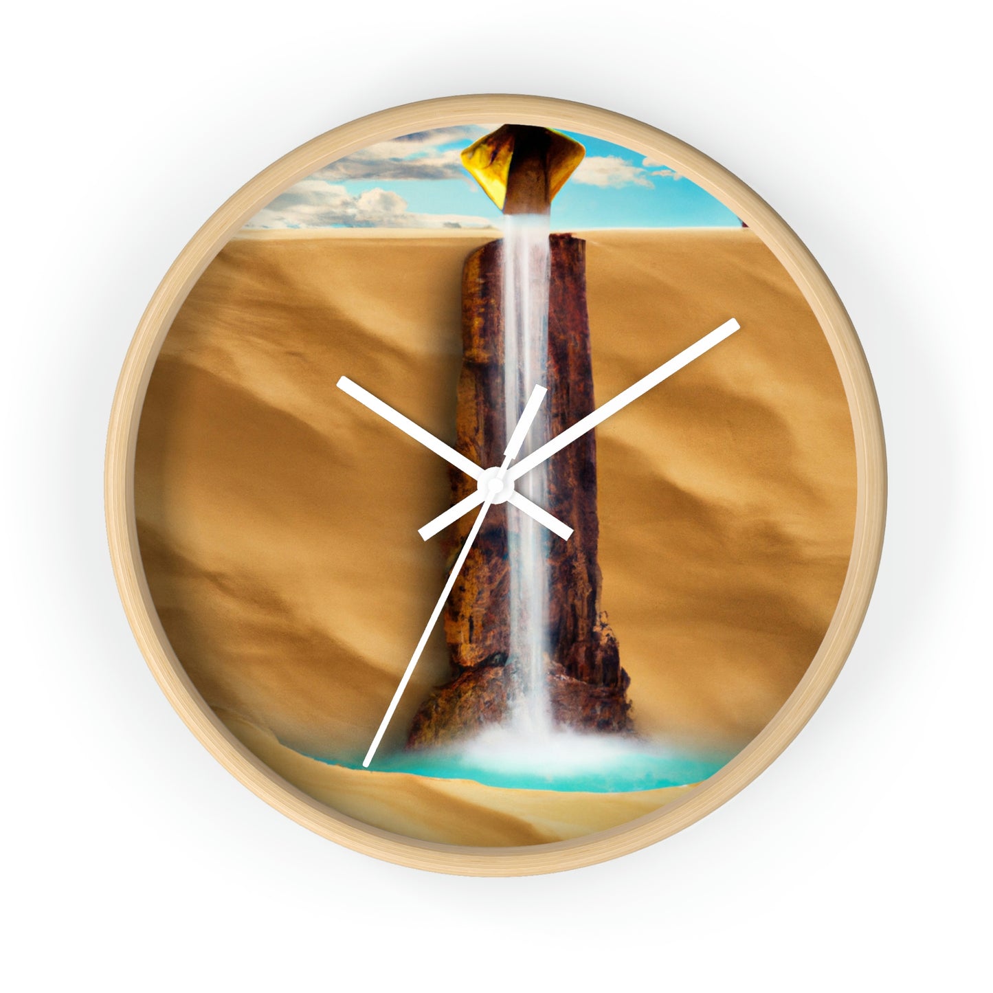 "Lonely Waterfall in a Desolate Desert" - The Alien Wall Clock