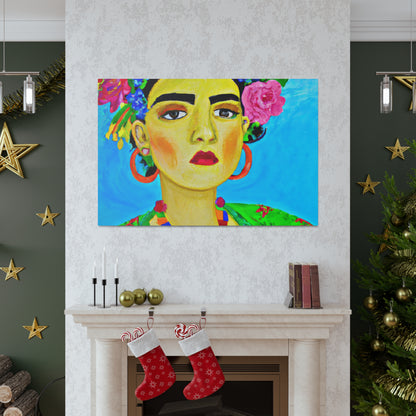 "Feroz y libre: un tributo a las mujeres mexicanas inspirado en Frida Kahlo" - The Alien Canva