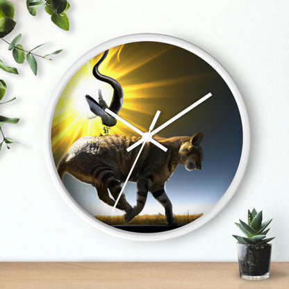 "A Purrfect Sunbeam Moment" - The Alien Wall Clock