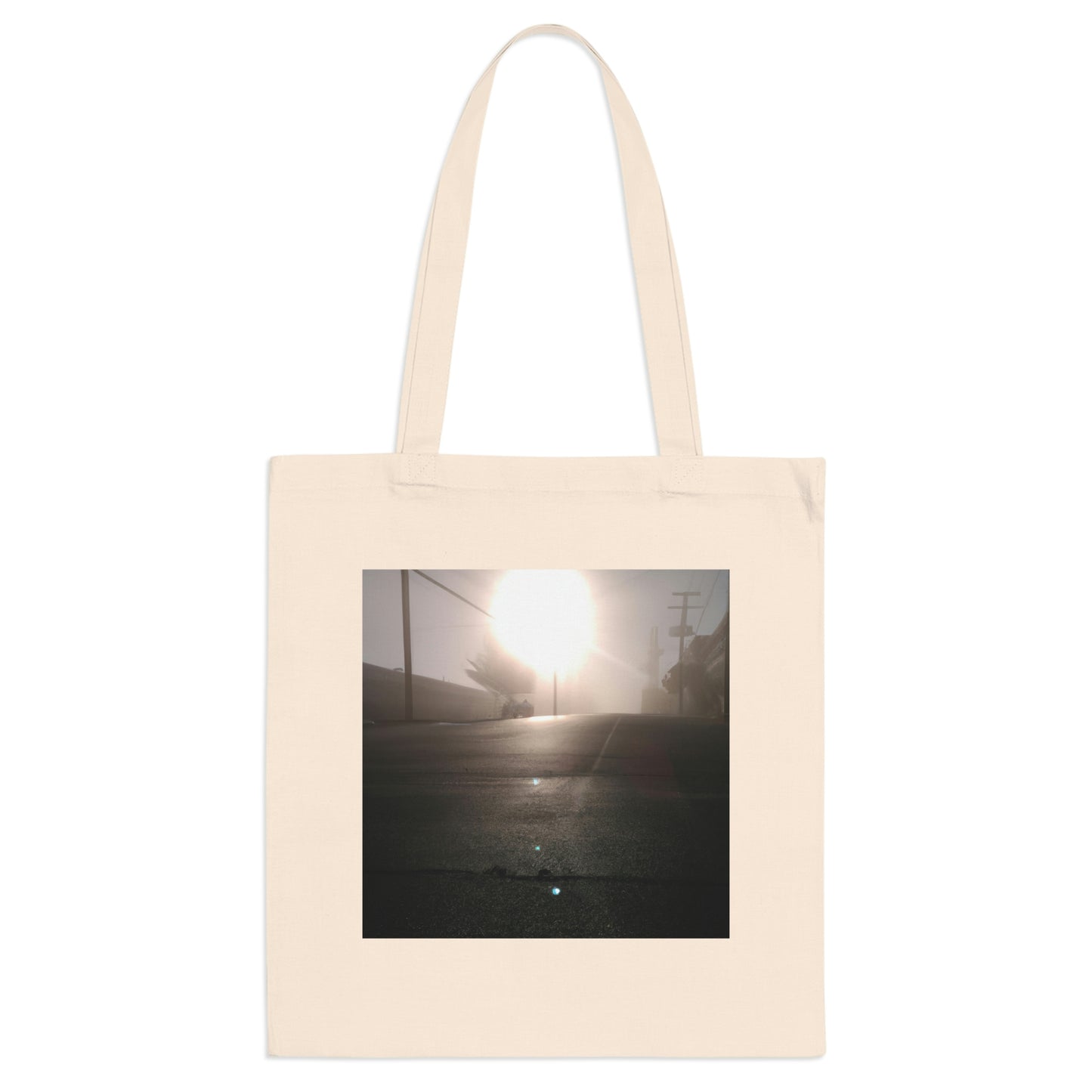 "A Gleaming Dawn in a Misty City". - The Alien Tote Bag