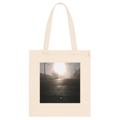 "A Gleaming Dawn in a Misty City". - The Alien Tote Bag