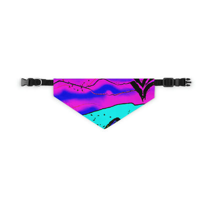 "Glow of the Neon Sea" - The Alien Pet Bandana Collar