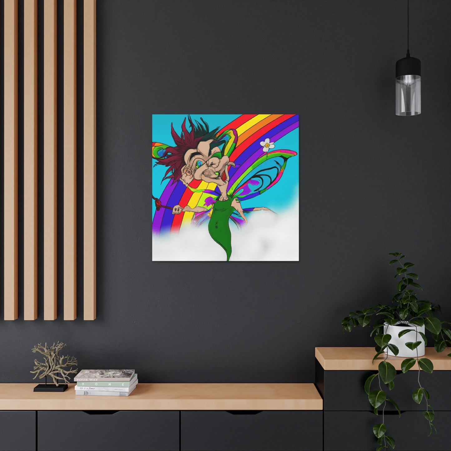 Rainbow Mischief Fairy - Die Alien-Canva