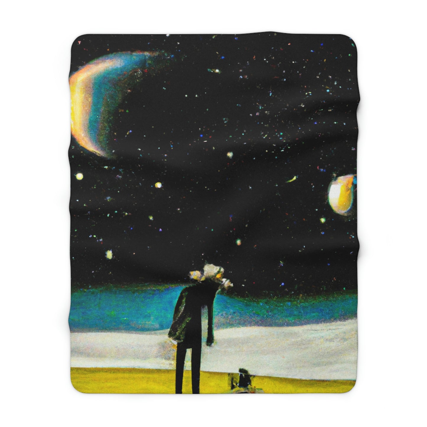 "A Lost Soul Connected to the Heavens" - The Alien Sherpa Fleece Blanket