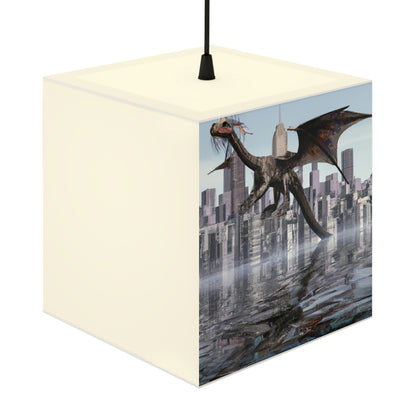 "Ascending the Deluge: A Dragon's Soaring Journey." - The Alien Light Cube Lamp