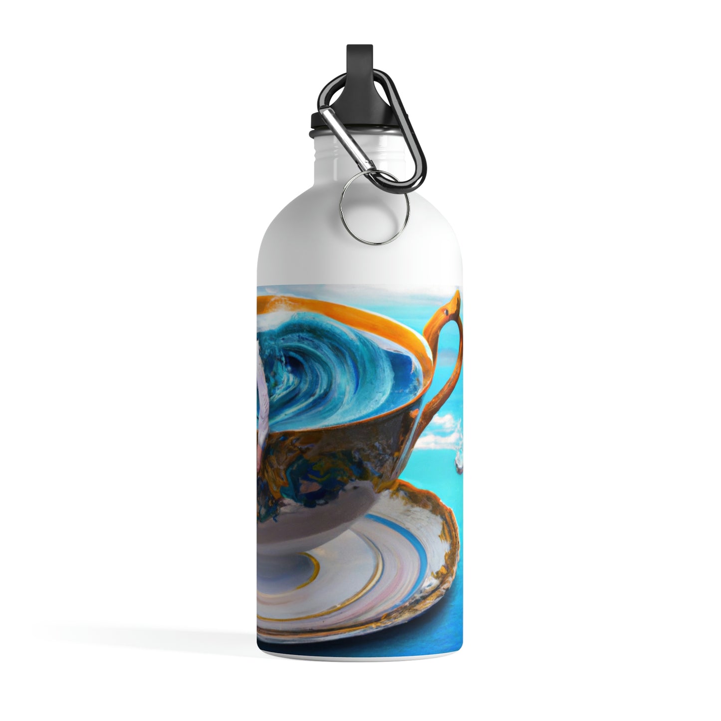 "Adrift in a China Cup: The Story of a Lost Child's Oceanic Adventure" - The Alien Stainless Steel Water Bottle