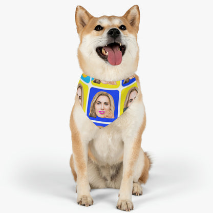 "Emoji-zing a Celebrity: A Pop Art Portrait" - The Alien Pet Bandana Collar