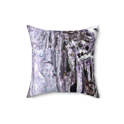 "Frost-Tipped Falls of Glistening Grief" - The Alien Square Pillow