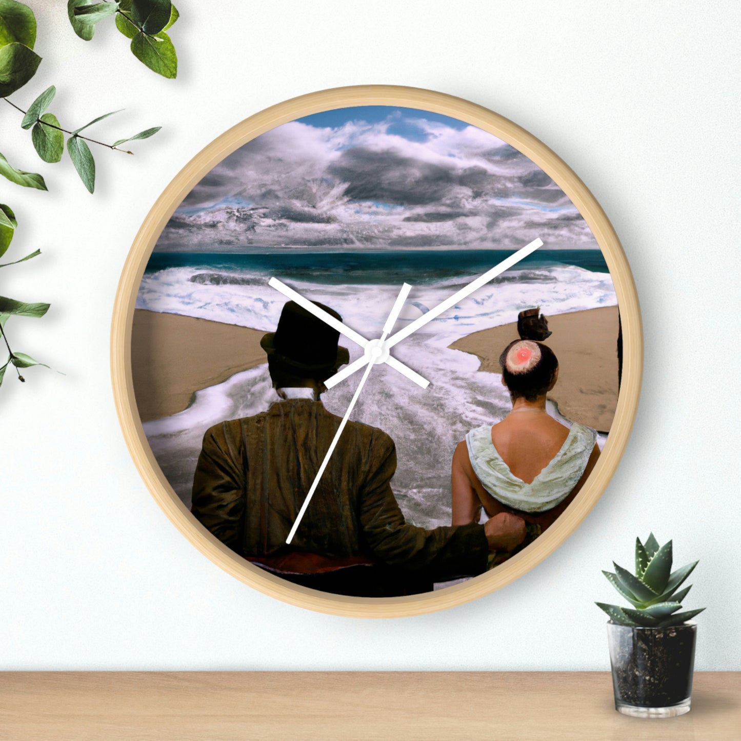 Sea-Swept Romance - The Alien Wall Clock