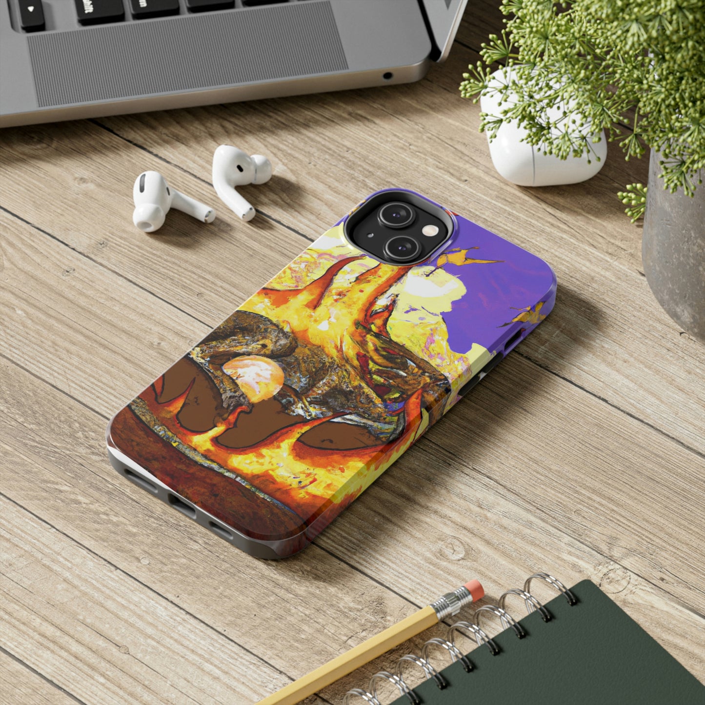 "Un dragón dormido en un abrazo infernal" - The Alien Tough Phone Cases