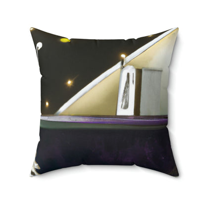 "The Magical Musician: A Cat's Tale" - The Alien Square Pillow