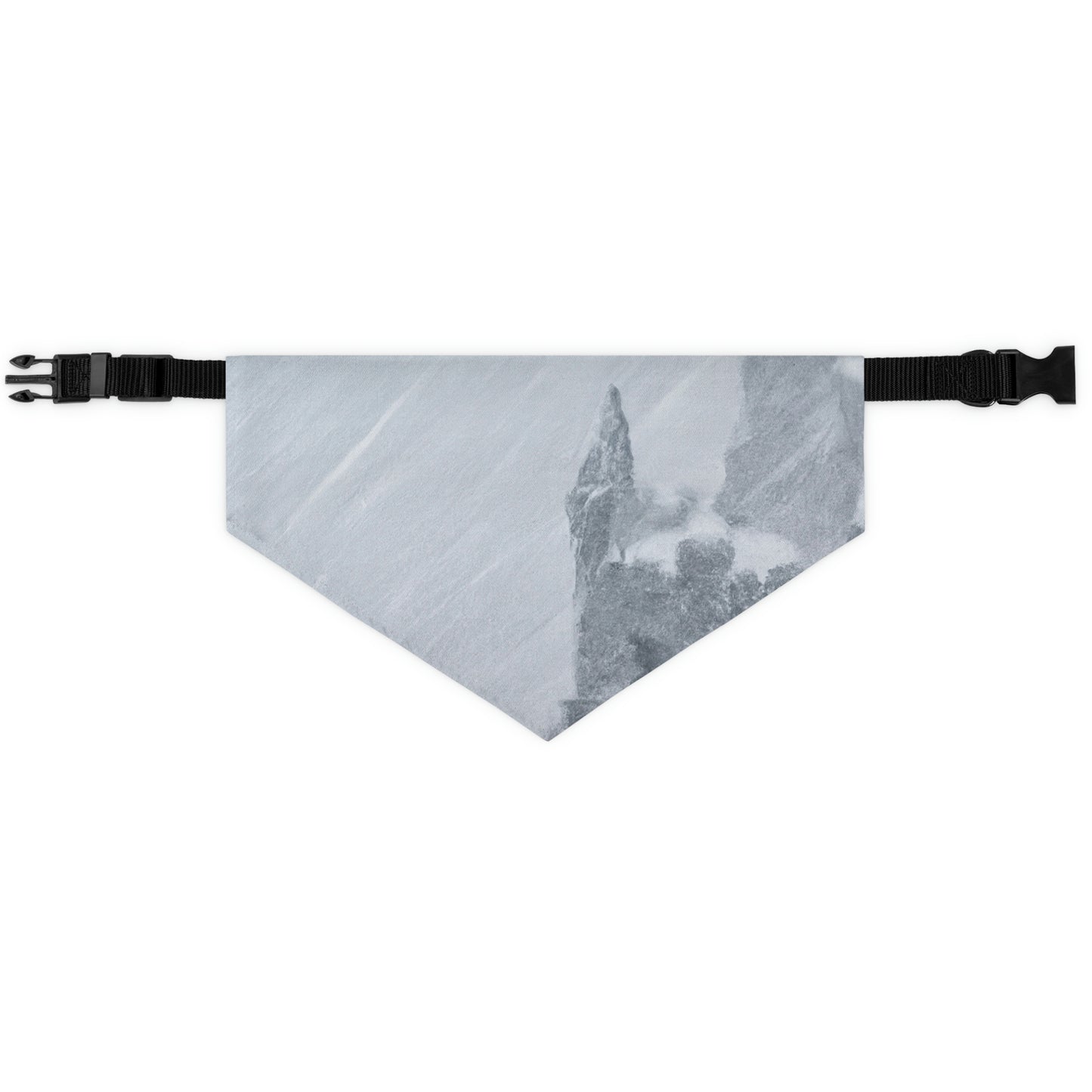 El castillo perdido dentro de la tormenta de nieve. - El collar de bandana para mascota alienígena