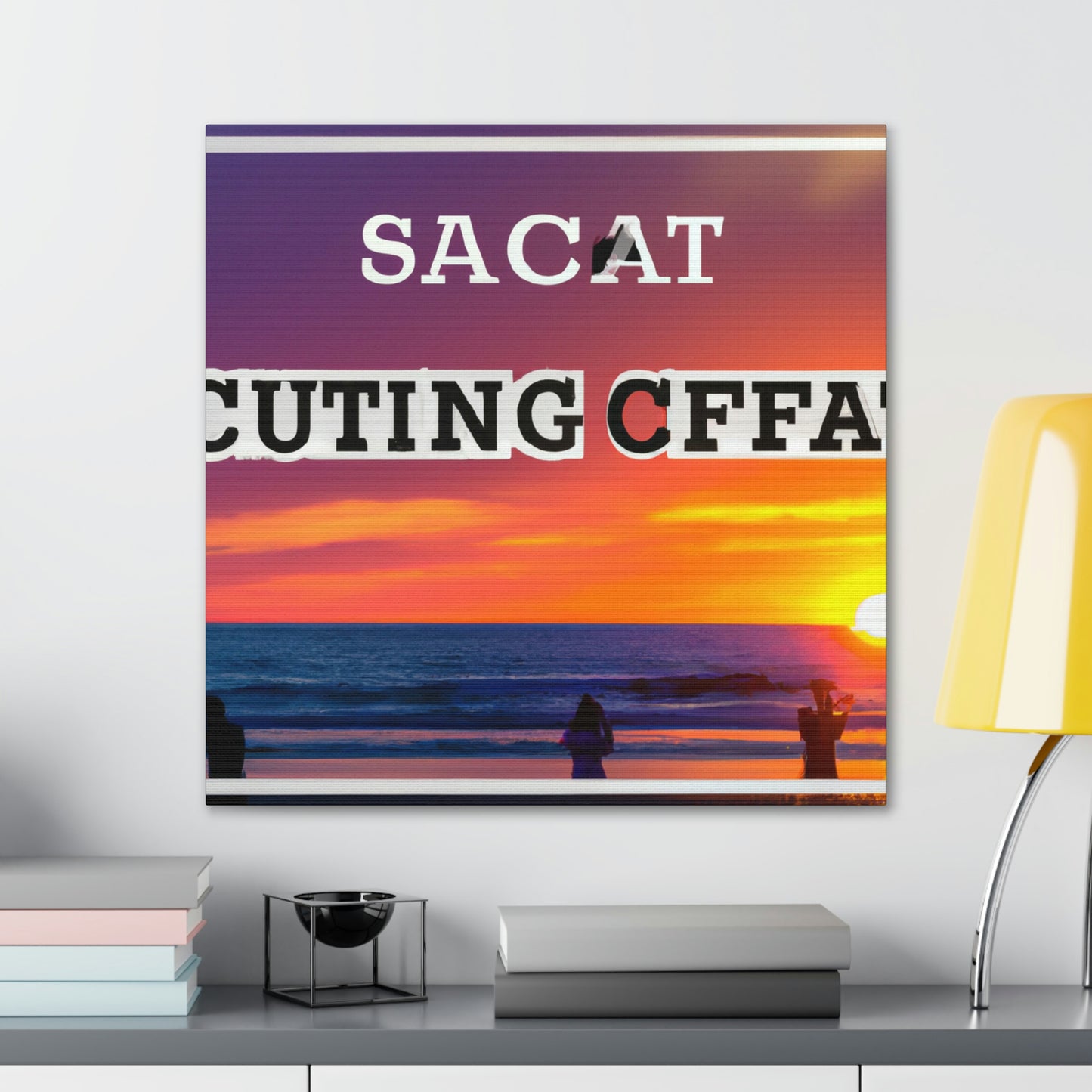 "Saborea el momento: un atardecer de playa perfecto" - Canvas