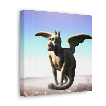 "Allein auf dem Hügel: Die Geschichte eines einsamen Gargoyle" - The Alien Canva